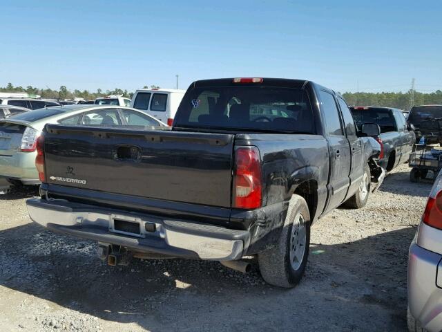 2GCEC13T861159516 - 2006 CHEVROLET SILVERADO BLACK photo 4