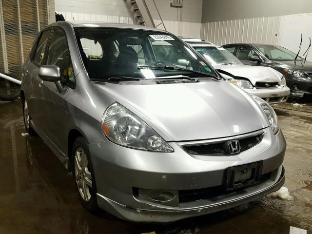 JHMGD38697S062832 - 2007 HONDA FIT S GRAY photo 1