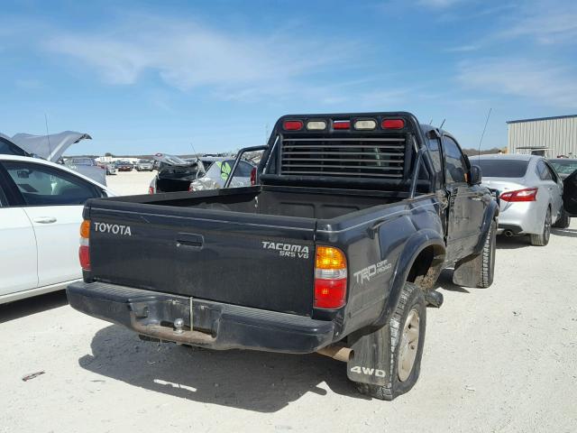 5TEWN72N43Z292852 - 2003 TOYOTA TACOMA XTR BLACK photo 4