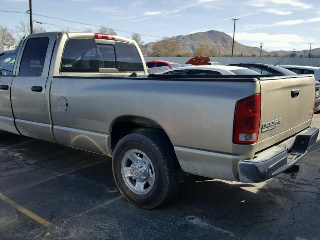 3D7KA28603G706899 - 2003 DODGE RAM 2500 S GOLD photo 3