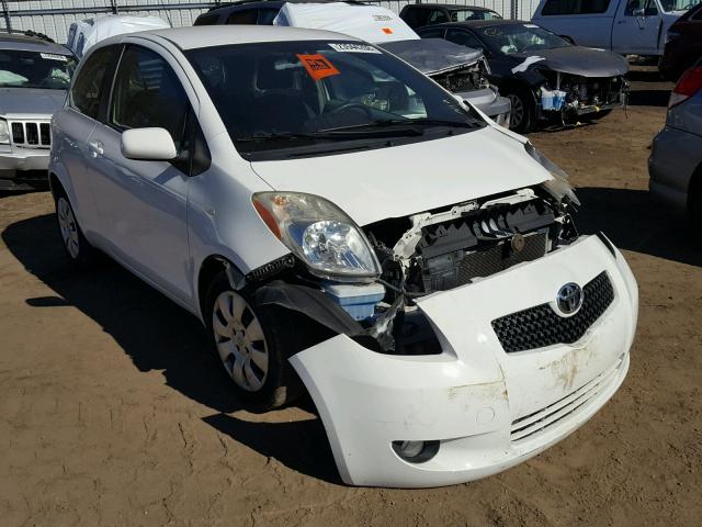 JTDJT923985190175 - 2008 TOYOTA YARIS WHITE photo 1