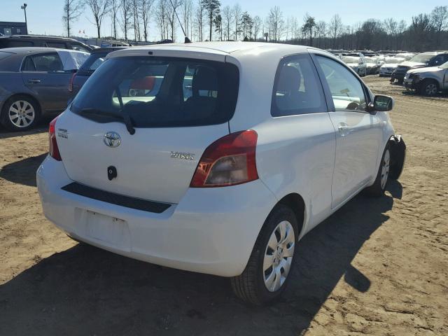 JTDJT923985190175 - 2008 TOYOTA YARIS WHITE photo 4