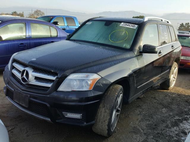 WDCGG8HB7BF640456 - 2011 MERCEDES-BENZ GLK 350 4M BLACK photo 2