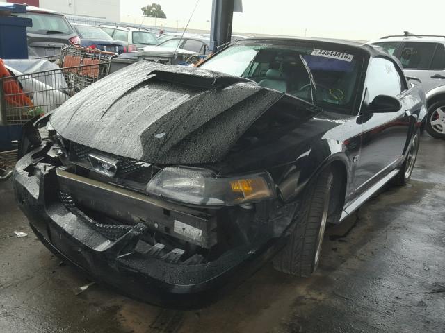 1FAFP45X63F334074 - 2003 FORD MUSTANG GT BLACK photo 2