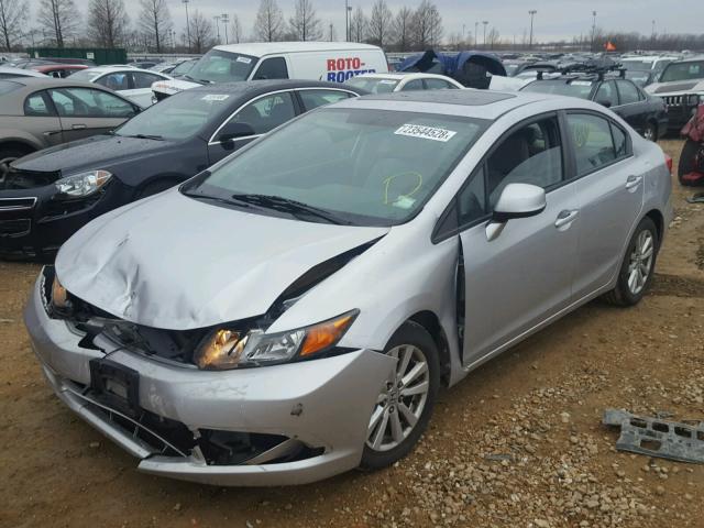 19XFB2F97CE022367 - 2012 HONDA CIVIC EXL SILVER photo 2