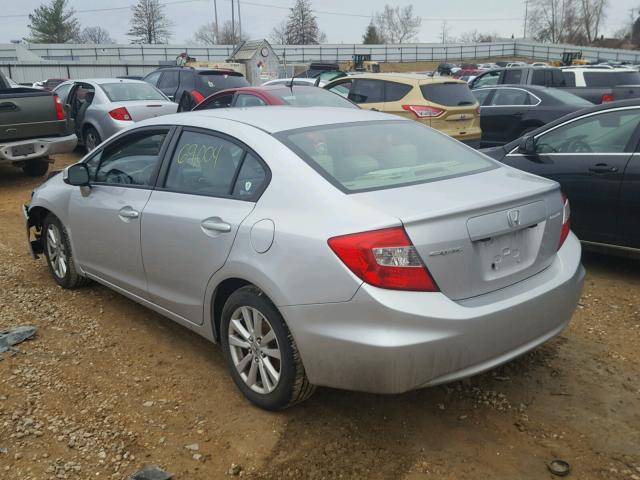 19XFB2F97CE022367 - 2012 HONDA CIVIC EXL 银色 照片 3
