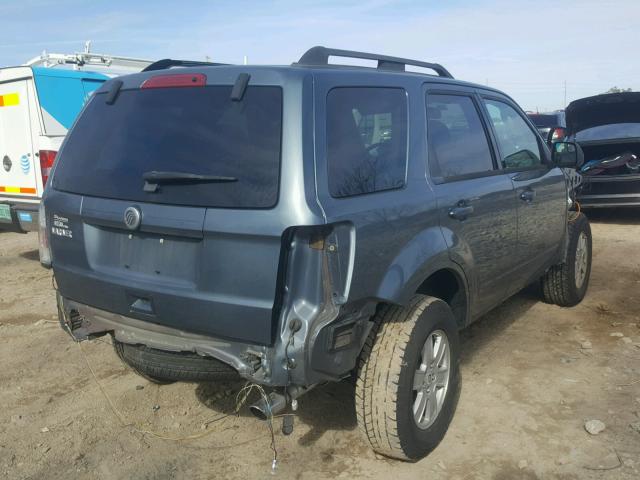 4M2CN8B74BKJ05620 - 2011 MERCURY MARINER BLUE photo 4