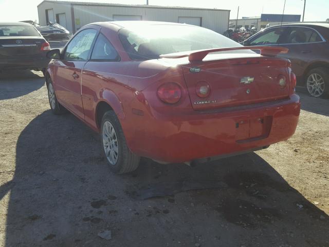 1G1AT18H897164489 - 2009 CHEVROLET COBALT LT RED photo 3