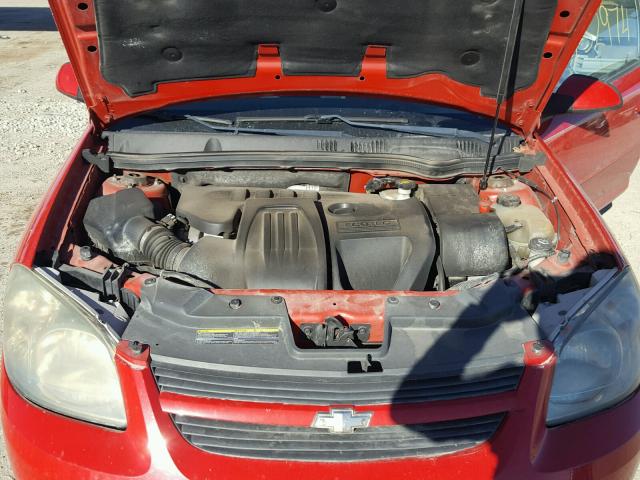 1G1AT18H897164489 - 2009 CHEVROLET COBALT LT RED photo 7