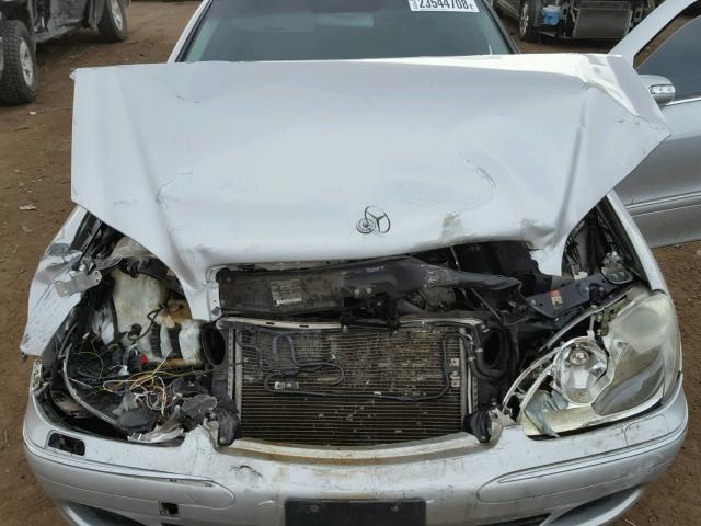 WDBNG84J43A373266 - 2003 MERCEDES-BENZ S 500 4MAT SILVER photo 7