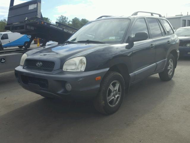 KM8SC73D42U243647 - 2002 HYUNDAI SANTA FE G BLACK photo 2