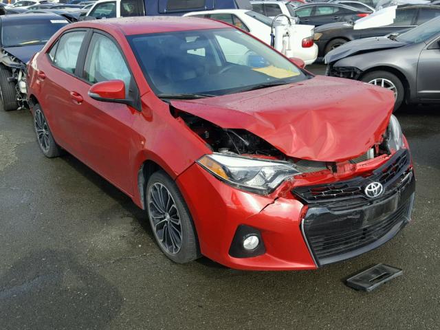 5YFBURHEXEP018312 - 2014 TOYOTA COROLLA L RED photo 1