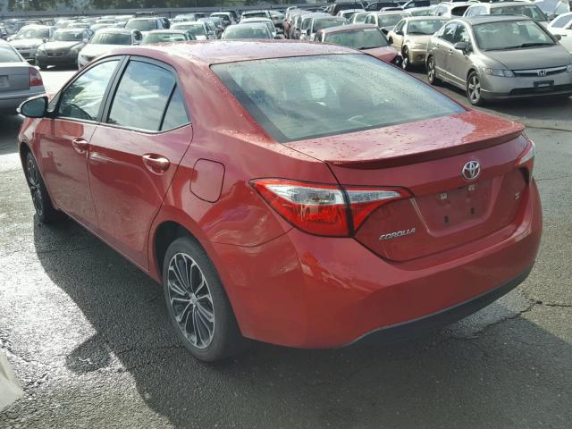 5YFBURHEXEP018312 - 2014 TOYOTA COROLLA L RED photo 3