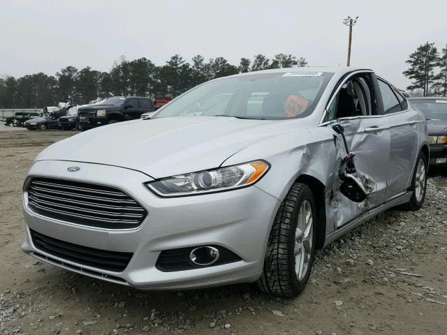 1FA6P0HD3G5121234 - 2016 FORD FUSION SE SILVER photo 2