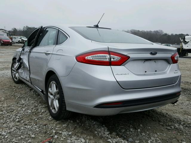 1FA6P0HD3G5121234 - 2016 FORD FUSION SE SILVER photo 3