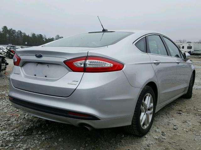 1FA6P0HD3G5121234 - 2016 FORD FUSION SE SILVER photo 4