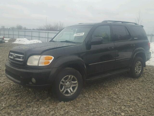 5TDBT48A44S206624 - 2004 TOYOTA SEQUOIA LI BLACK photo 2