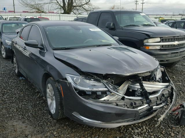 1C3CCCABXFN749037 - 2015 CHRYSLER 200 LIMITE GRAY photo 1