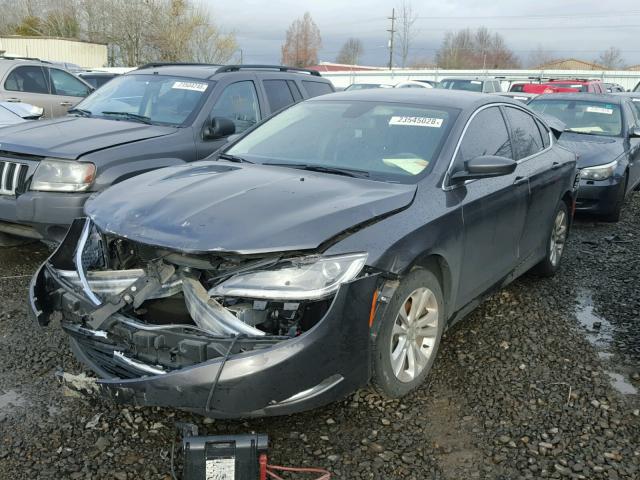 1C3CCCABXFN749037 - 2015 CHRYSLER 200 LIMITE GRAY photo 2