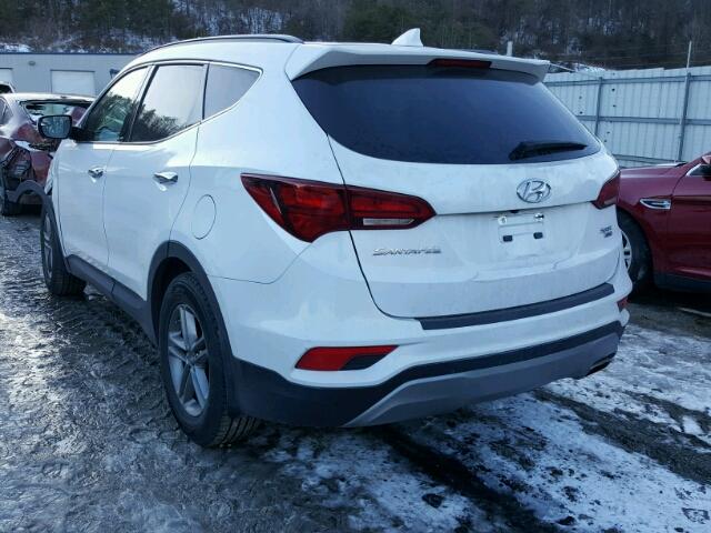 5NMZUDLB3HH021758 - 2017 HYUNDAI SANTA FE S WHITE photo 3