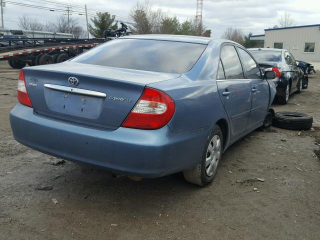 4T1BE32K94U933755 - 2004 TOYOTA CAMRY LE BLUE photo 4