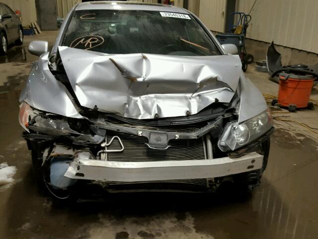 2HGFA165X8H104312 - 2008 HONDA CIVIC LX SILVER photo 9