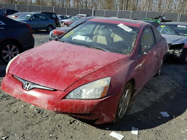 1HGCM82643A014517 - 2003 HONDA ACCORD EX RED photo 2