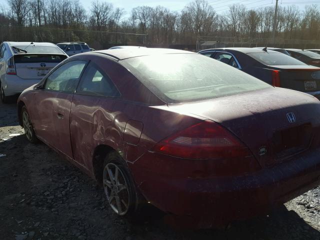 1HGCM82643A014517 - 2003 HONDA ACCORD EX RED photo 3