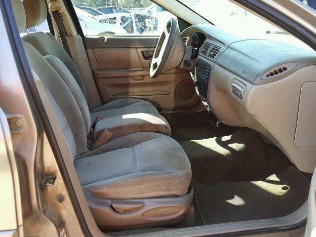 1MEHM50U55A606885 - 2005 MERCURY SABLE GS TAN photo 5