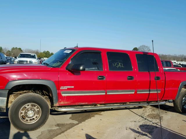 1GCHK23114F154295 - 2004 CHEVROLET SILVERADO RED photo 10