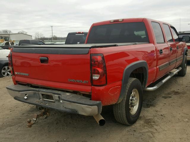 1GCHK23114F154295 - 2004 CHEVROLET SILVERADO RED photo 4