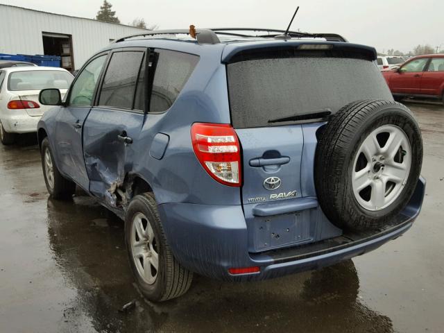 2T3ZF4DV9AW034860 - 2010 TOYOTA RAV4 BLUE photo 3