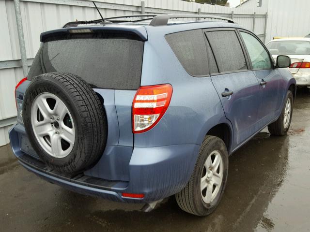 2T3ZF4DV9AW034860 - 2010 TOYOTA RAV4 BLUE photo 4