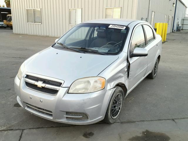 KL1TD56647B052585 - 2007 CHEVROLET AVEO BASE ვერცხლისფერი ფოტო 2