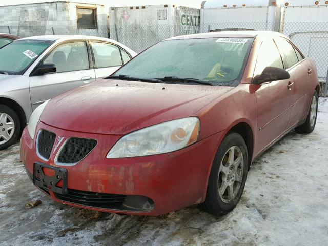 1G2ZF55B964263932 - 2006 PONTIAC G6 SE RED photo 2