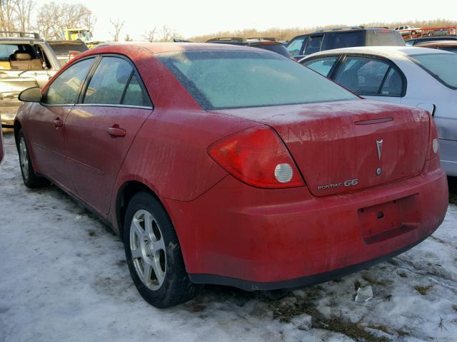 1G2ZF55B964263932 - 2006 PONTIAC G6 SE RED photo 3