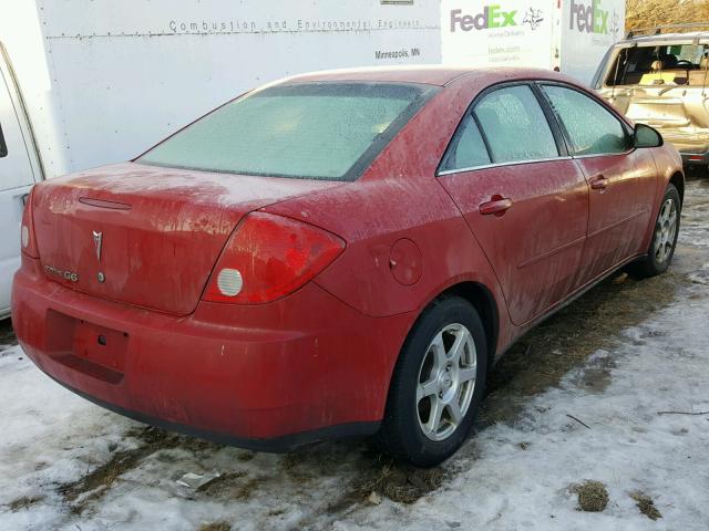 1G2ZF55B964263932 - 2006 PONTIAC G6 SE RED photo 4