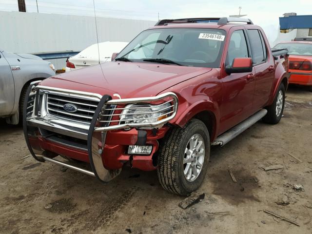 1FMEU53K27UA21421 - 2007 FORD EXPLORER S RED photo 2