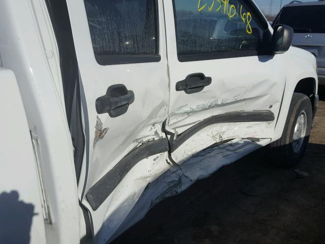 1GTCS139378127845 - 2007 GMC CANYON WHITE photo 9