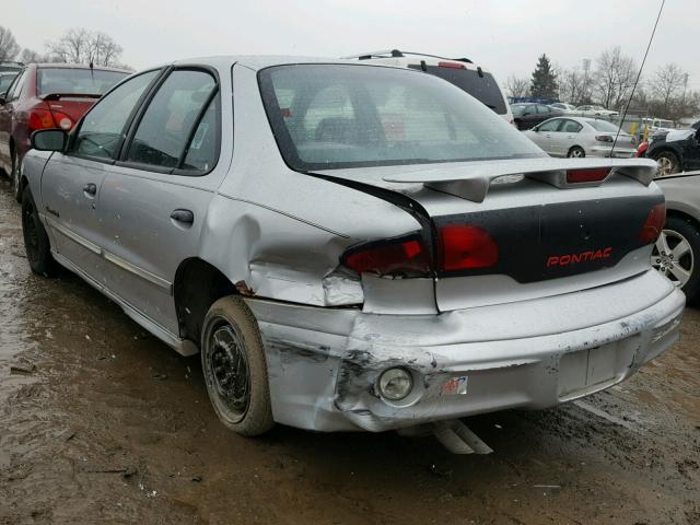 1G2JB524217241633 - 2001 PONTIAC SUNFIRE SE GRAY photo 3