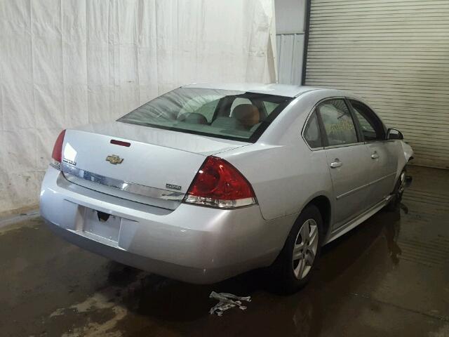 2G1WA5EK6A1144925 - 2010 CHEVROLET IMPALA LS SILVER photo 4