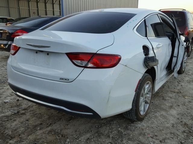 1C3CCCAB4FN563526 - 2015 CHRYSLER 200 LIMITE WHITE photo 4