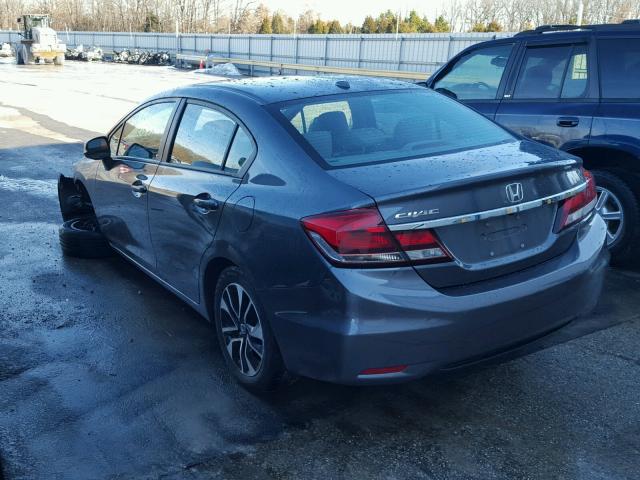 19XFB2F99DE061978 - 2013 HONDA CIVIC EXL GRAY photo 3