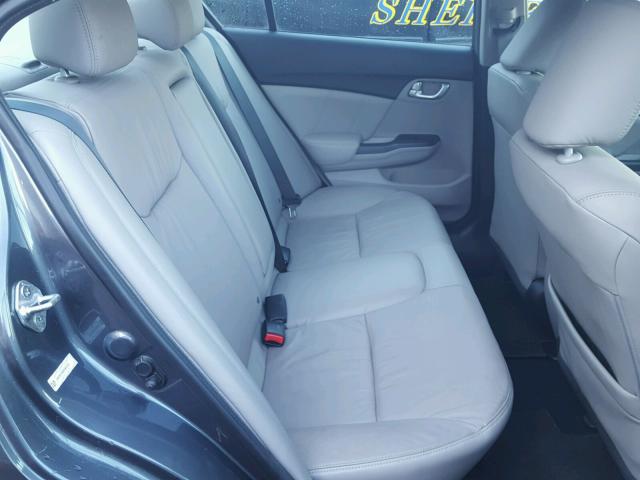 19XFB2F99DE061978 - 2013 HONDA CIVIC EXL GRAY photo 6