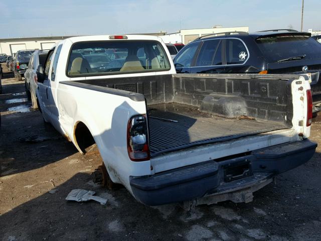 1FDNX20L81EB54477 - 2001 FORD F250 SUPER WHITE photo 3