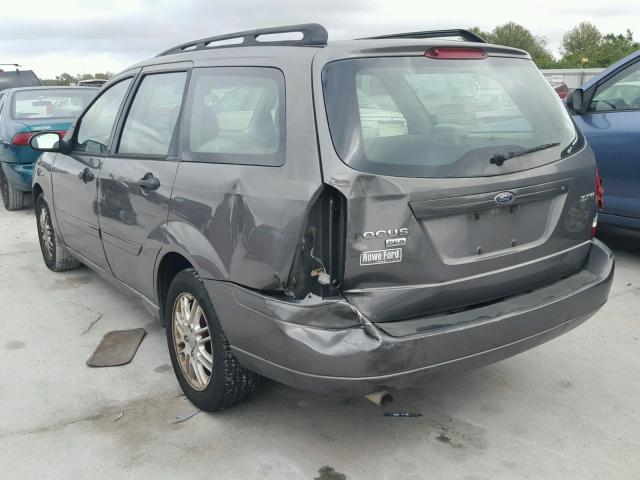 1FAHP36N06W132609 - 2006 FORD FOCUS ZXW GRAY photo 3