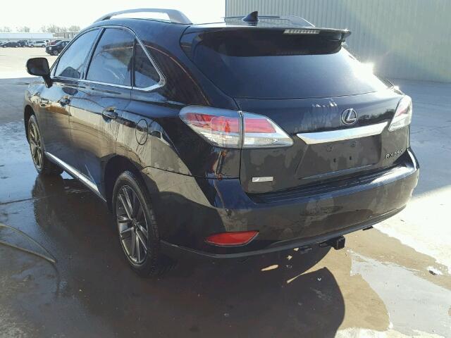 2T2BK1BA6FC336289 - 2015 LEXUS RX 350 BLACK photo 3