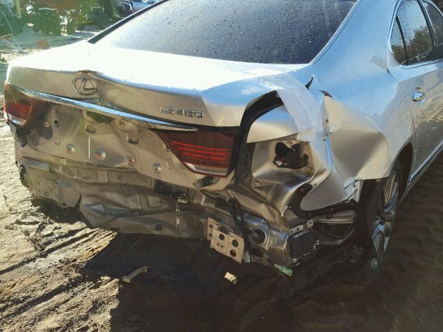 JTHBL5EF6D5115719 - 2013 LEXUS LS 460 SILVER photo 9