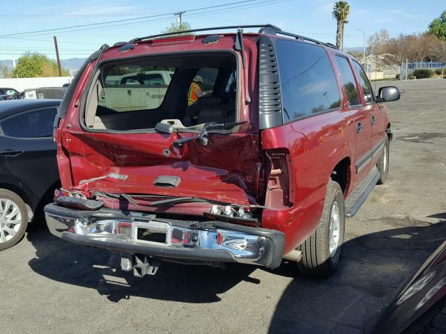 3GNFK16Z66G100132 - 2006 CHEVROLET SUBURBAN K RED photo 4