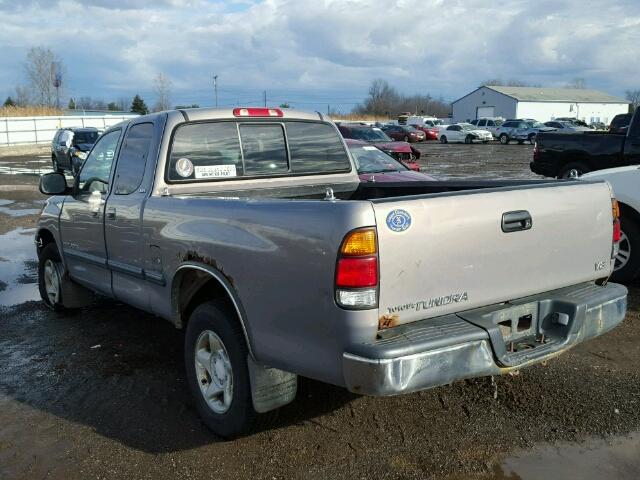 5TBRT3410YS001251 - 2000 TOYOTA TUNDRA ACC GRAY photo 3